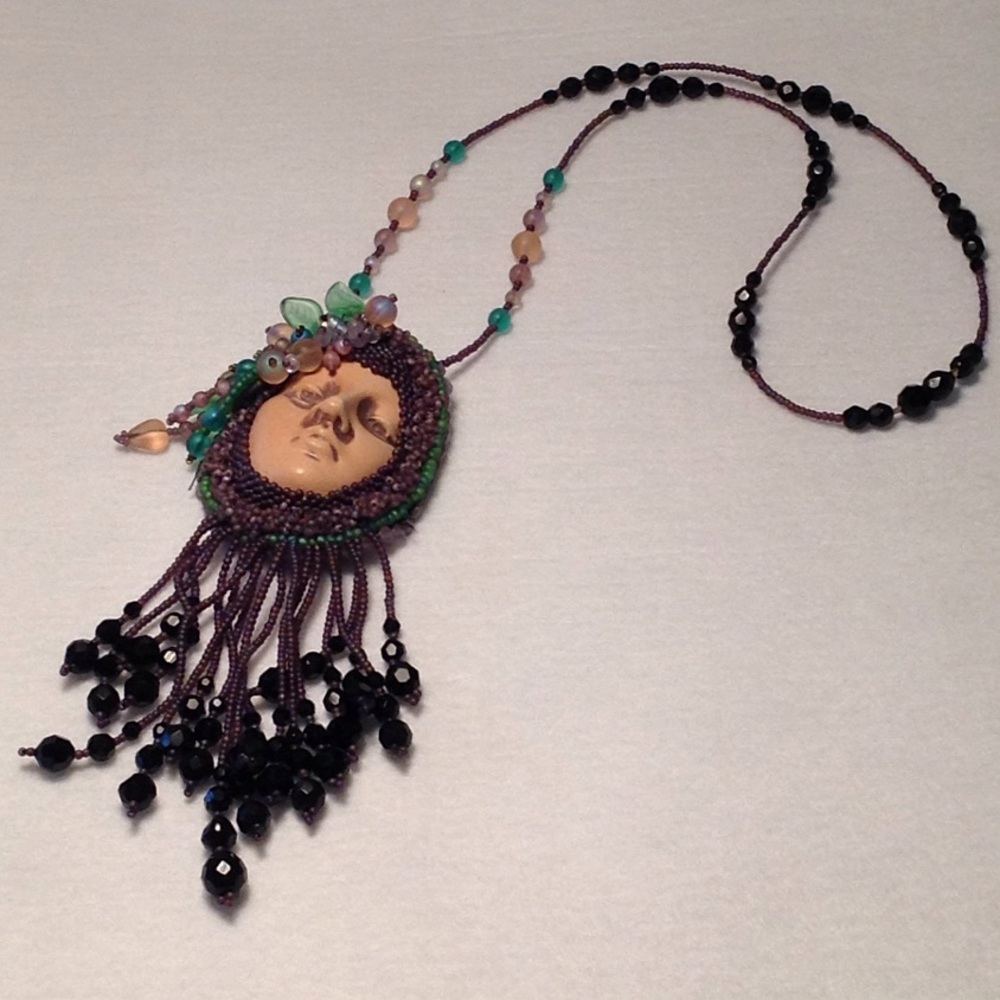 Porcelain Face Necklace
